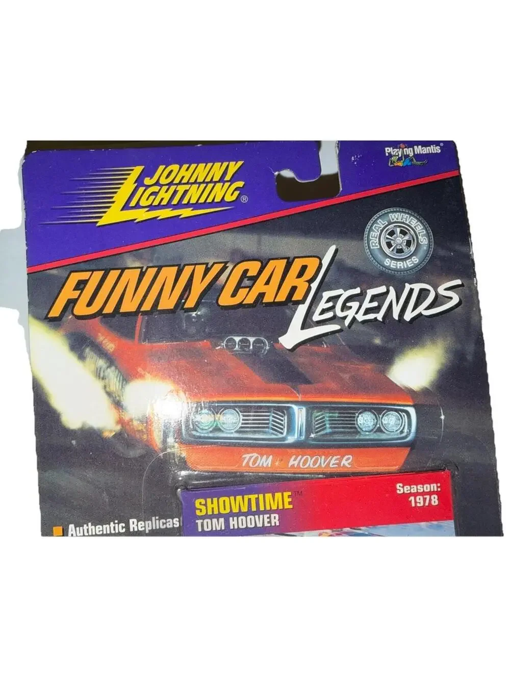 Johnny Lightning Funny Car Legends 1978 Season Showtime Tom Hoover 1999 MOC